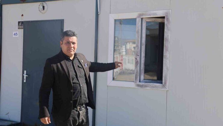 Hırsızlar tarafından çalınan Memleket Partisi konteyneri bu kez soyuldu