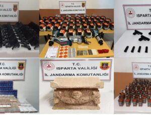 Isparta’da jandarma 1 yılda kaçakçılıkla mücadelede 55 şüpheliye işlem yaptı