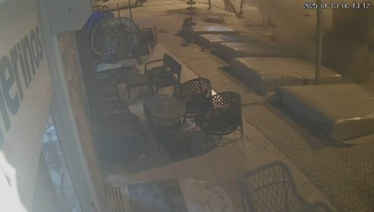 Kozan’da 2 kişinin yaralandığı kaza güvenlik kamerasında