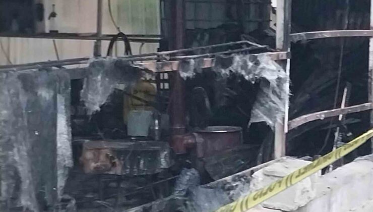 Mersin’de iş yerinde uyuyan genç yanarak hayatını kaybetti