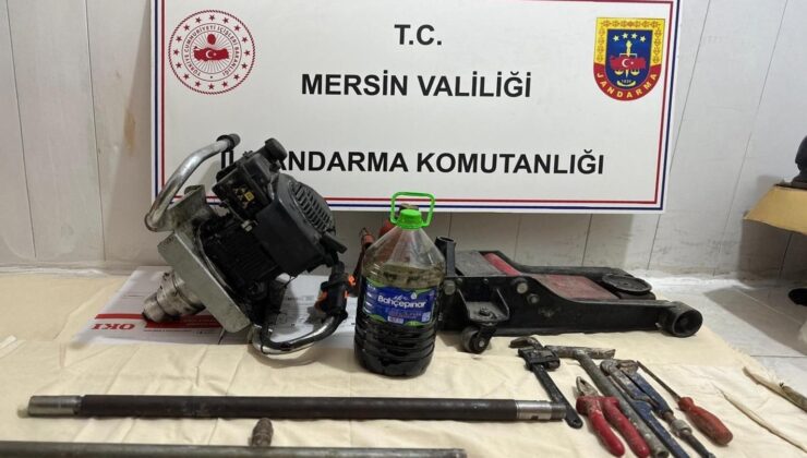 Mersin’de kaçak kazı yapan 4 şüpheli yakalandı