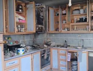 Mutfakta çıkan yangın büyümeden söndürüldü