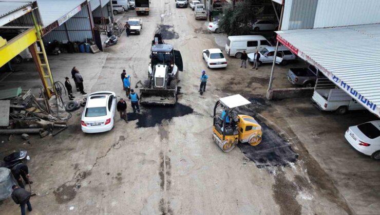 Silifke Sanayi Sitesi yolları bakıma alındı