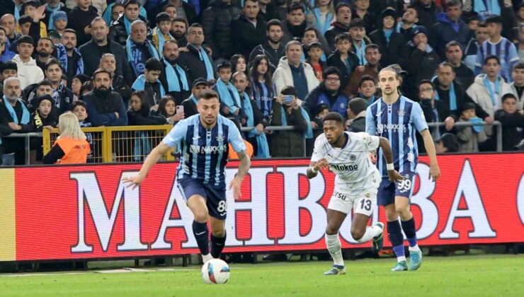 Trendyol Süper Lig: Adana Demirspor: 0 – Fenerbahçe: 0 (İlk yarı)