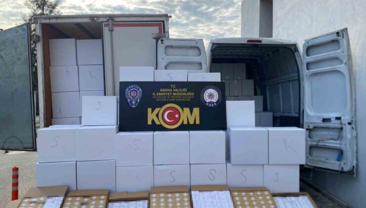 9 milyon kaçak makaron ele geçirildi 2 şüpheli tutuklandı