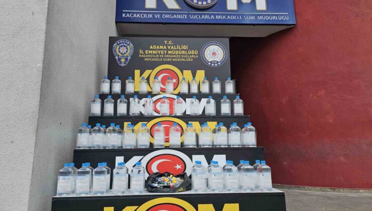 Adana’da kaçak içki operasyonu