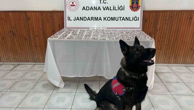 Adana’da uyuşturucu operasyonunda 1680 hap ele geçirildi