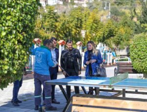 Alanya Belediyesi Kemal Beyaz parkını yeniledi