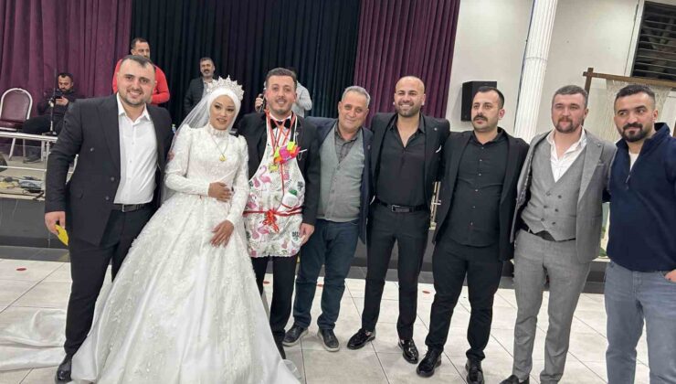 Damada mutfak ürünleri hediye edildi