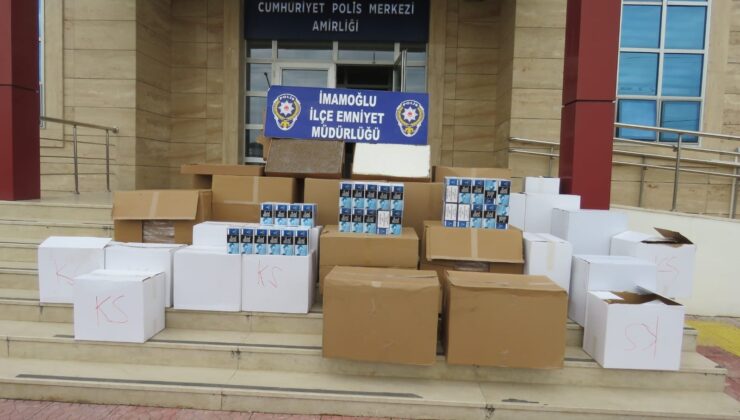 İmamoğlu’nda 150 bin kaçak makaron ve 280 bin sigara ele geçirildi