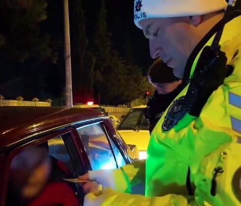 Isparta’da 1 saatte toplam 16 sürücüye idari para cezası uygulandı
