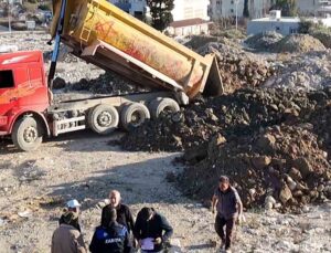 Kaçak hafriyat dökerken dron ile yakalanan kamyon şoförüne 20 bin TL ceza