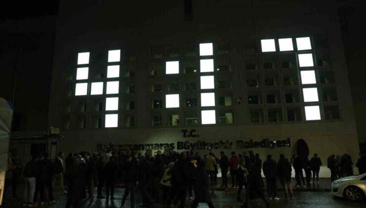 Kahramanmaraş Büyükşehir Belediyesi’nden 6 Şubat depremlerinin anısına anlamlı çalışma