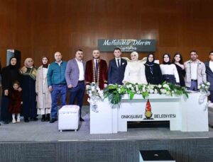 Kahramanmaraş’ta çiftler 14 Şubat’ta sevgilerini nikahla ölümsüzleştirdi