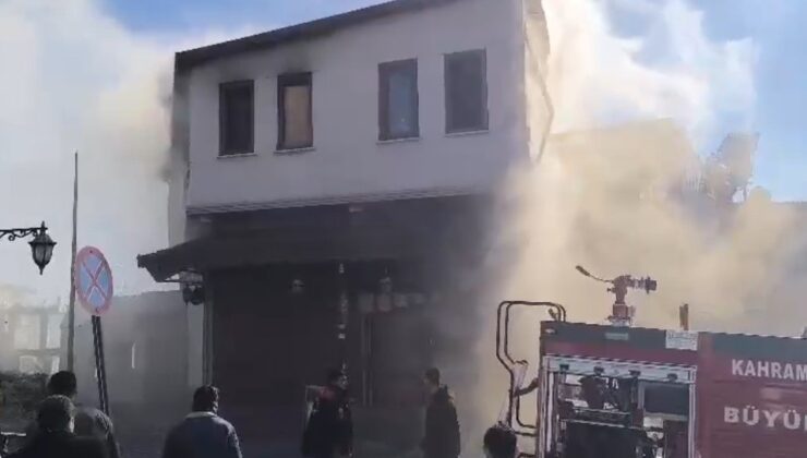 Kahramanmaraş’ta iş yerinde yangın