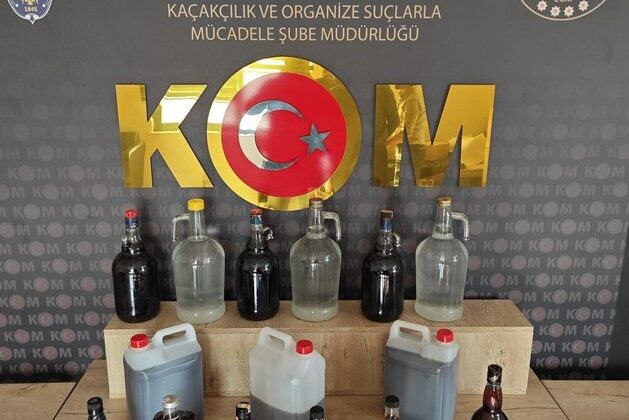 Kahramanmaraş’ta sahte içki operasyonu
