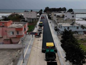 Kazanlı’da yol çalışmaları başladı