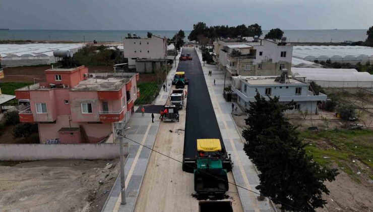 Kazanlı’da yol çalışmaları başladı
