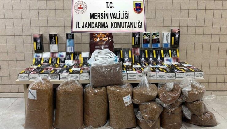 Mersin’de kaçak makaron operasyonu: 4 gözaltı
