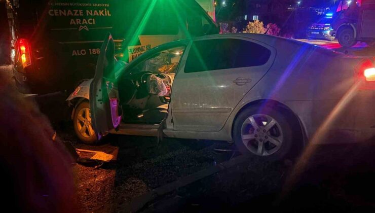 Mersin’de karşı şeride geçen tır iki araca çarptı: 1 ölü, 4 yaralı
