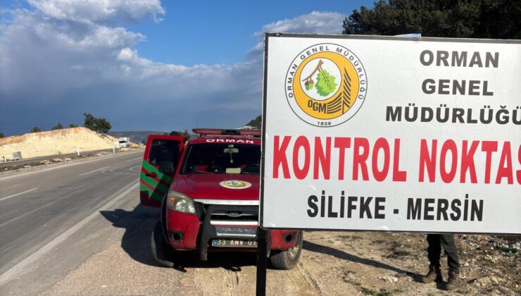 Mersin’de ormanların güvenliğini sağlamak için önleme araması yapıldı