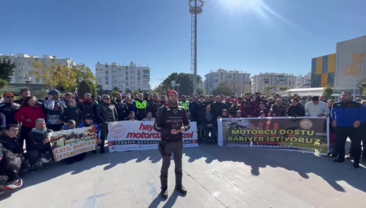 Motosiklet tutkunları ‘Motorcu Dostu Bariyer’ istedi