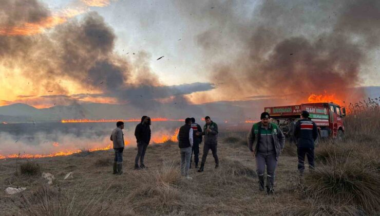 Yamadı Gölü’nde 10 günde üçüncü yangın: 50 hektar alan yandı, 1 şüpheli gözaltında