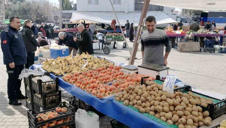 Yumurtalık Belediyesi’nden halk pazarında etiket denetimi