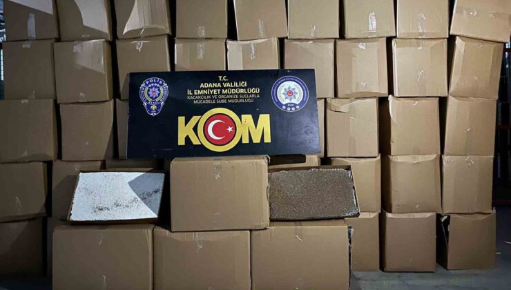 Adana’da 14 milyon TL değerinde doldurulmuş sigara ele geçirildi