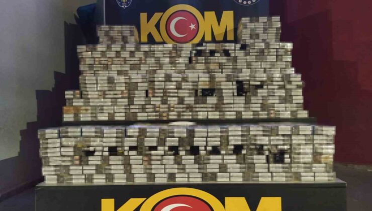 Adana’da kaçak bir ton tütün ve 3 milyon makaron ele geçirildi