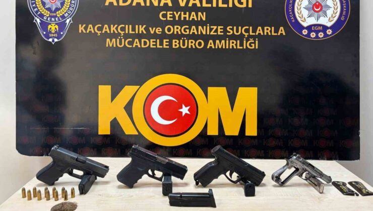 Adana’da silah ticareti yapan 3 şüpheli tutuklandı