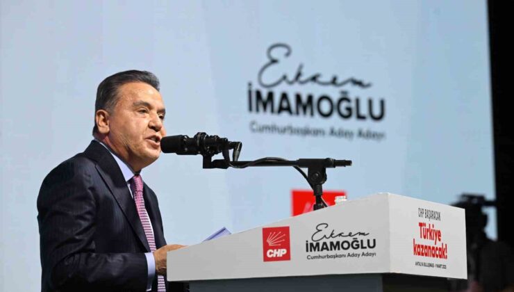 Antalya Büyükşehir Belediye Başkanı Böcek: “İmamoğlu’nun her zaman yanındayız”