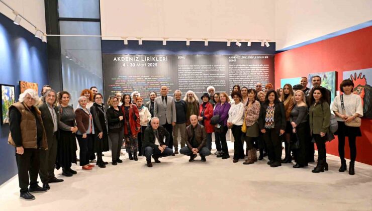 Antalya’da 58 usta sanatçı “Akdeniz Lirikleri” sergisinde