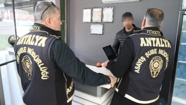 Antalya’da son bir haftada 201 şüpheli tutuklandı