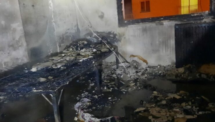 Binan 4. katındaki yangın itfaiyenin müdahalesiyle söndürüldü
