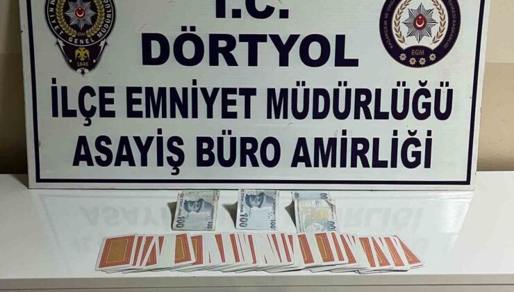 Dörtyol’da kumar oynayan 3 şahsa 27 bin TL ceza uygulandı