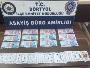 Dörtyol’da kumar oynayan 5 şahsa: 46 bin 235 TL ceza