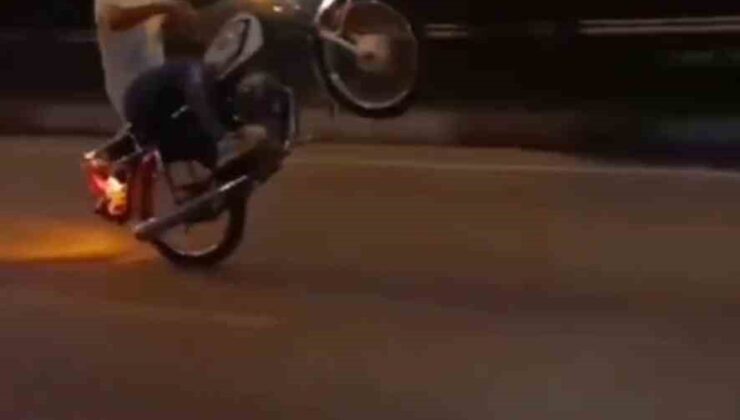 Hatay’da akrobatik hareketler yapan motosikletliye 5 bin 179 TL ceza
