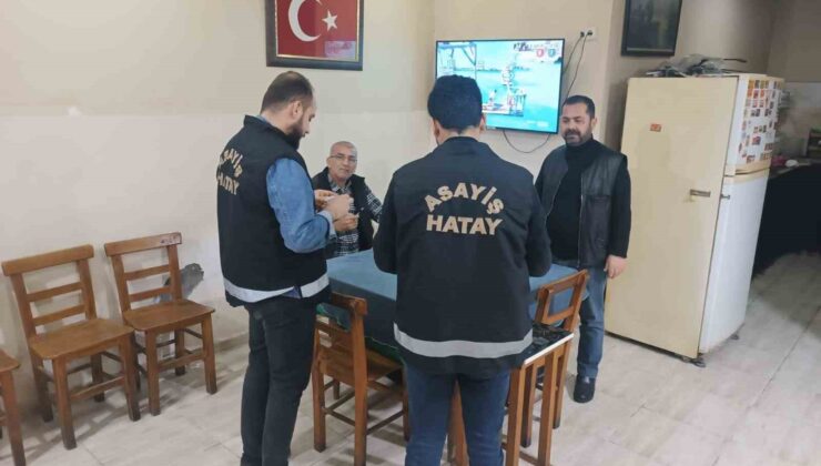 İskenderun’da kıraathaneler denetlendi