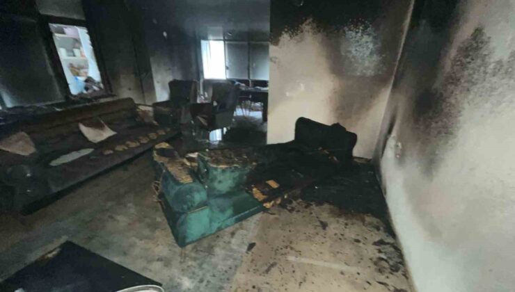 Isparta’da prizde unutulan saç kurutma makinesi evi yaktı