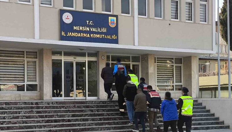 Mersin merkezli operasyonda göçmen kaçakçılığı organizatörü 5 şüpheli yakalandı