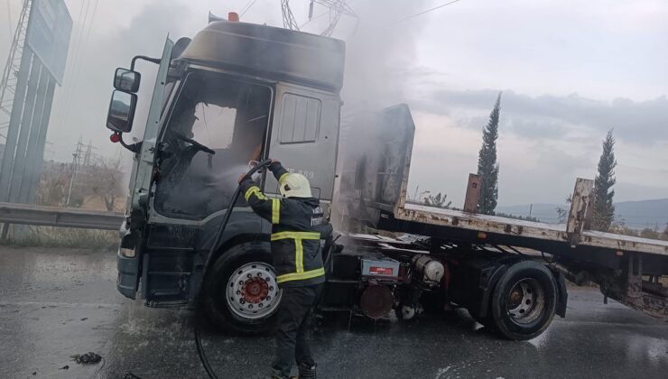Payas’ta tır yangını