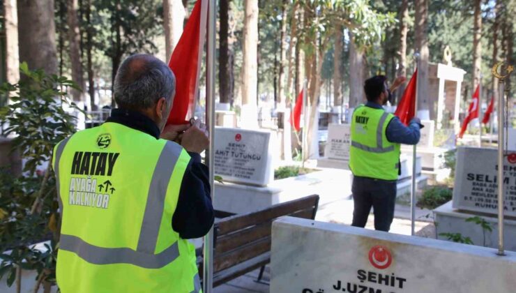 Şehitliklerde bakım ve onarım yapıldı