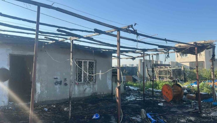 Bahçe evinde çıkan yangın maddi hasara neden oldu