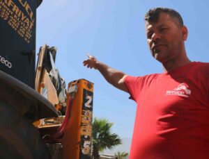 Binlerce liralık kaybı göze alan operatör, kumru yuvası bozulmasın diye 17 gündür kepçesine kontak vurmadı