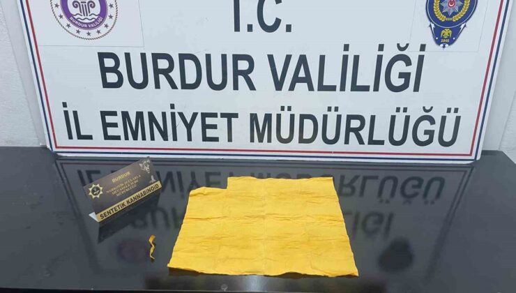 Burdur’da uyuşturucu operasyonu: 1 kişi tutuklandı