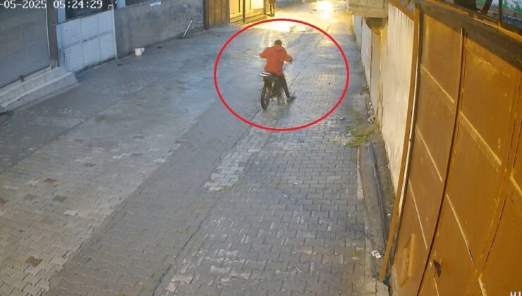 Çaldığı motosiklet arızalanınca park edip, başka motosiklet çalan hırsız polisten kaçamadı