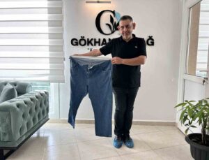 Diyet ve sporla 9 ayda 77 kilo verdi