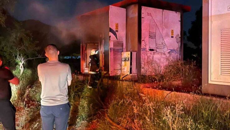 Gazipaşa’da trafo yangını ekiplerin müdahalesiyle söndürüldü