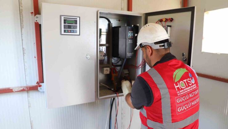 HATSU, Hassa’da 1740 metrelik enerji nakil hattı döşedi